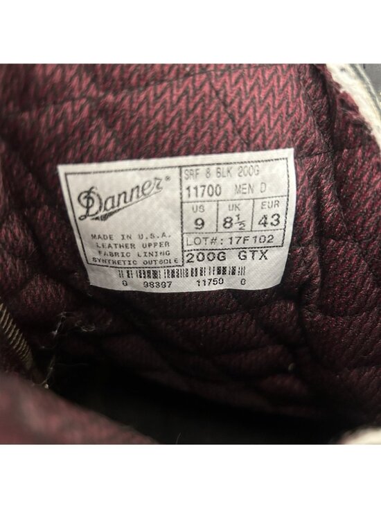 Danner 11700 Super Rain Forest Plain Toe GoreTex Work Boots Mens 9 D main image 8